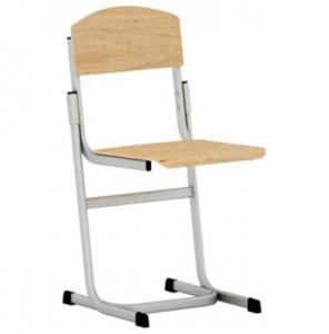 Стул ученический регулируемый  на плоскоовальной трубе сер. Квадро 4-6, 5-7  группы роста. 