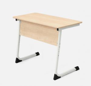 Стол ученический нерегулируемый двухместный на плоскоовальной трубе с наклоном металлокаркаса  сер. Сигма 4,5,6,7 гр. роста.
