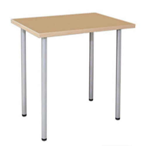 Стол разборной 4-х местный на металлических опорах D60 мм цвет хром.