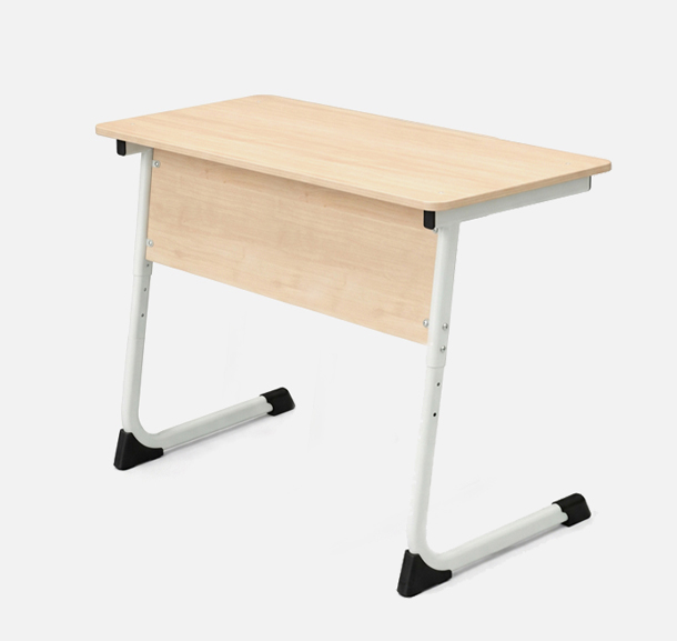 Стол ученический нерегулируемый двухместный на плоскоовальной трубе с наклоном металлокаркаса сер. Сигма 4,5,6,7 гр. роста.